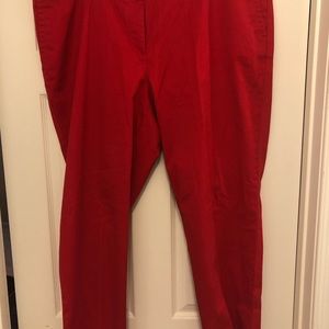 Talbots Red Chino Pants, size 18W
